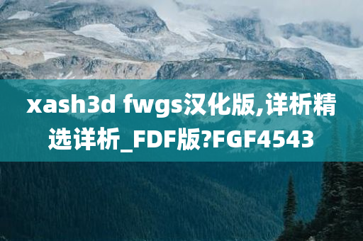 xash3d fwgs汉化版,详析精选详析_FDF版?FGF4543