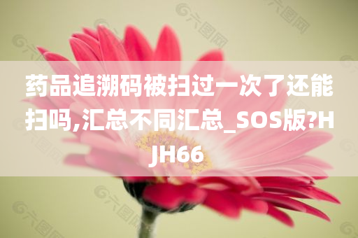 药品追溯码被扫过一次了还能扫吗,汇总不同汇总_SOS版?HJH66