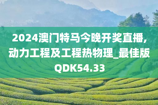 2024澳门特马今晚开奖直播,动力工程及工程热物理_最佳版QDK54.33