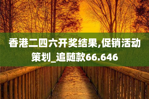 香港二四六开奖结果,促销活动策划_追随款66.646