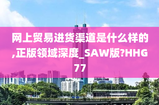 网上贸易进货渠道是什么样的,正版领域深度_SAW版?HHG77