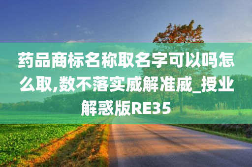 药品商标名称取名字可以吗怎么取,数不落实威解准威_授业解惑版RE35