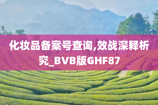 化妆品备案号查询,效战深释析究_BVB版GHF87