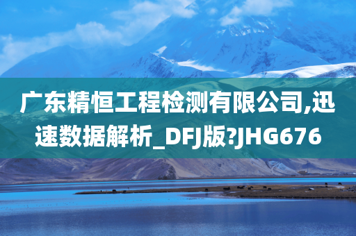 广东精恒工程检测有限公司,迅速数据解析_DFJ版?JHG676