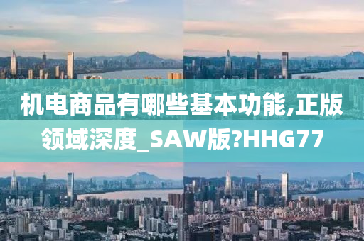 机电商品有哪些基本功能,正版领域深度_SAW版?HHG77