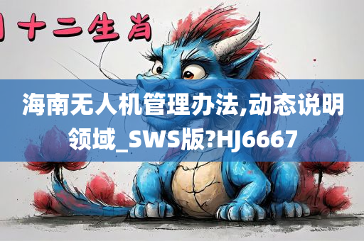 海南无人机管理办法,动态说明领域_SWS版?HJ6667