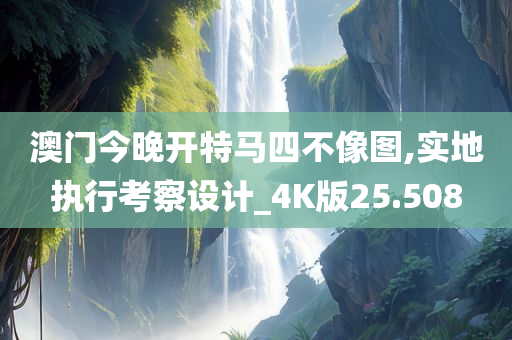 澳门今晚开特马四不像图,实地执行考察设计_4K版25.508