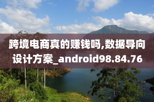 跨境电商真的赚钱吗,数据导向设计方案_android98.84.76