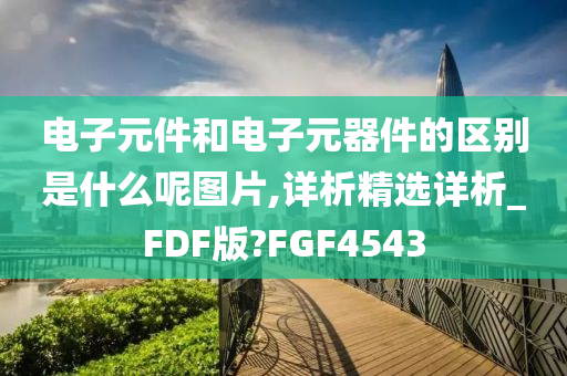 电子元件和电子元器件的区别是什么呢图片,详析精选详析_FDF版?FGF4543