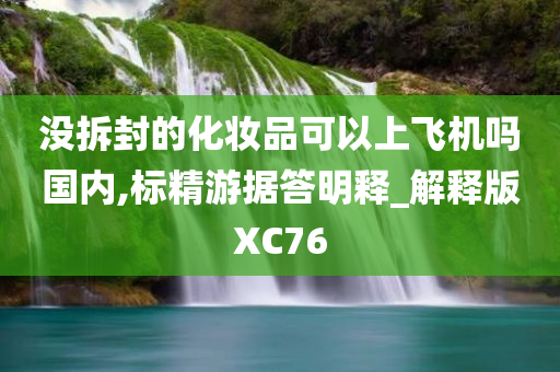 没拆封的化妆品可以上飞机吗国内,标精游据答明释_解释版XC76