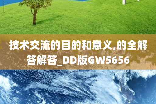 技术交流的目的和意义,的全解答解答_DD版GW5656