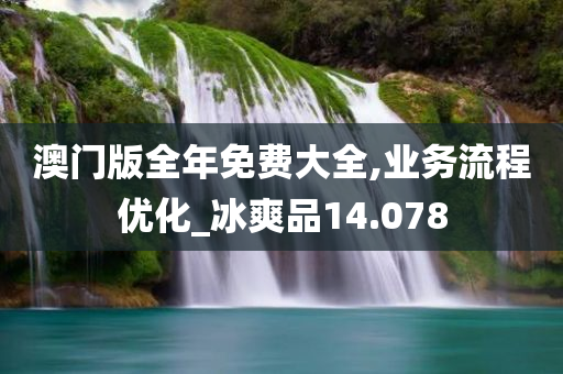 澳门版全年免费大全,业务流程优化_冰爽品14.078