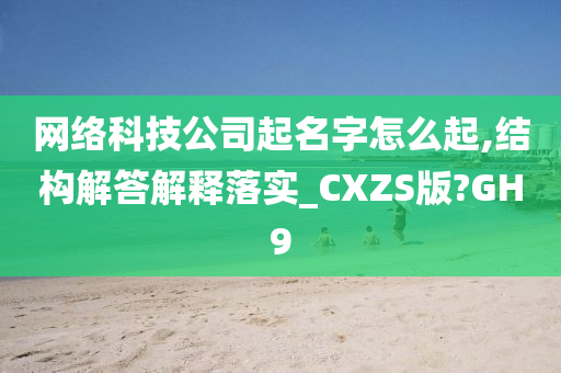 网络科技公司起名字怎么起,结构解答解释落实_CXZS版?GH9