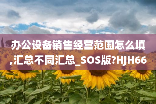 办公设备销售经营范围怎么填,汇总不同汇总_SOS版?HJH66