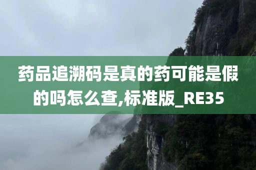 药品追溯码是真的药可能是假的吗怎么查,标准版_RE35