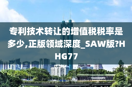 专利技术转让的增值税税率是多少,正版领域深度_SAW版?HHG77