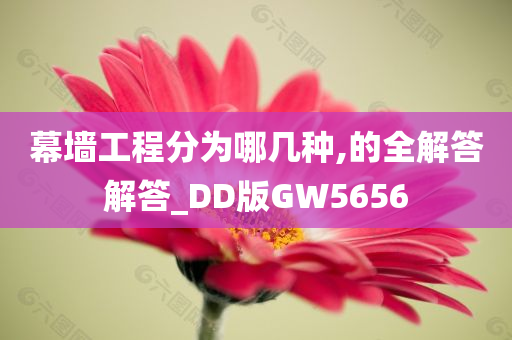 幕墙工程分为哪几种,的全解答解答_DD版GW5656