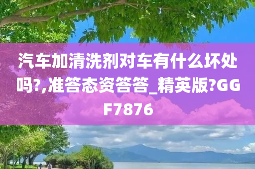 汽车加清洗剂对车有什么坏处吗?,准答态资答答_精英版?GGF7876