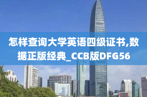 怎样查询大学英语四级证书,数据正版经典_CCB版DFG56