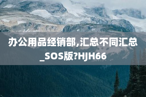 办公用品经销部,汇总不同汇总_SOS版?HJH66