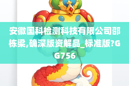 安徽国科检测科技有限公司邵栋梁,确深版资解品_标准版?GG756