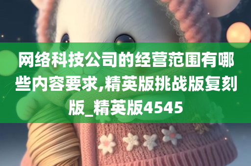 网络科技公司的经营范围有哪些内容要求,精英版挑战版复刻版_精英版4545