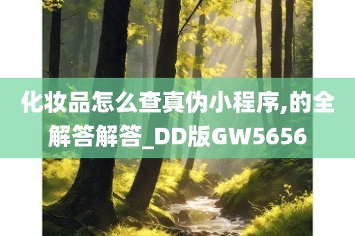 化妆品怎么查真伪小程序,的全解答解答_DD版GW5656