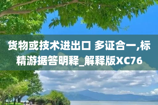 货物或技术进出口 多证合一,标精游据答明释_解释版XC76