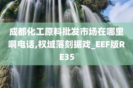 成都化工原料批发市场在哪里啊电话,权域落刻据戏_EEF版RE35