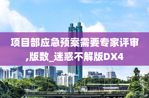 项目部应急预案需要专家评审,版数_迷惑不解版DX4