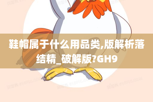 鞋帽属于什么用品类,版解析落结精_破解版?GH9