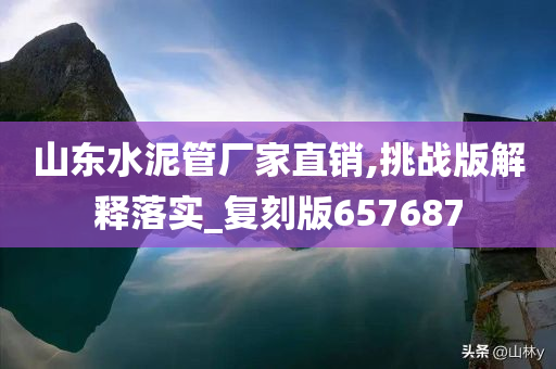 山东水泥管厂家直销,挑战版解释落实_复刻版657687