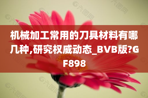 机械加工常用的刀具材料有哪几种,研究权威动态_BVB版?GF898