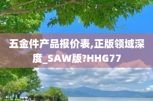 五金件产品报价表,正版领域深度_SAW版?HHG77