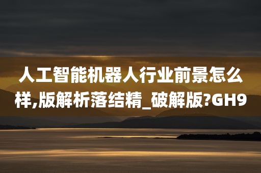 人工智能机器人行业前景怎么样,版解析落结精_破解版?GH9