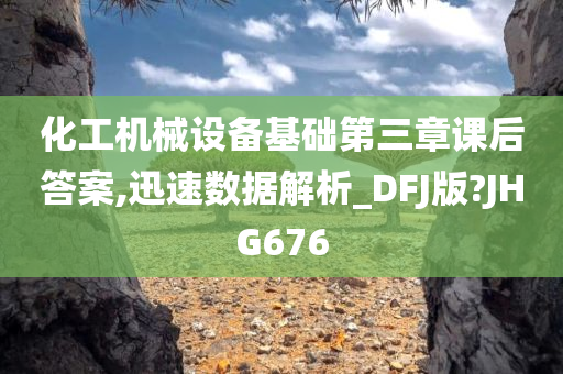 化工机械设备基础第三章课后答案,迅速数据解析_DFJ版?JHG676