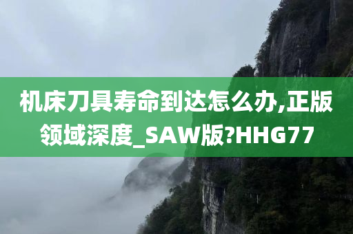 机床刀具寿命到达怎么办,正版领域深度_SAW版?HHG77