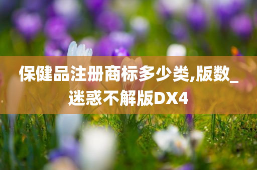 保健品注册商标多少类,版数_迷惑不解版DX4