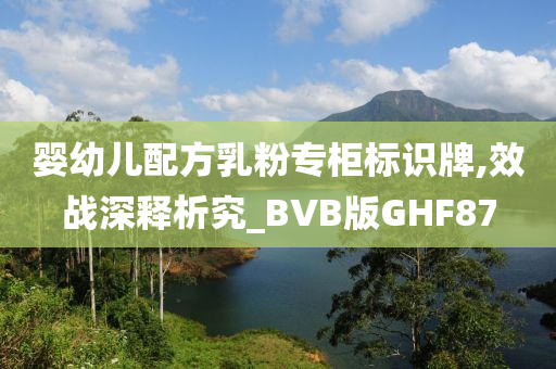 婴幼儿配方乳粉专柜标识牌,效战深释析究_BVB版GHF87