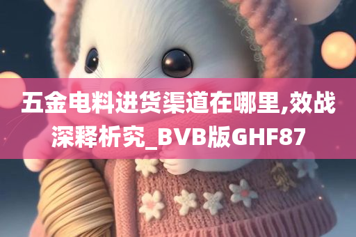 五金电料进货渠道在哪里,效战深释析究_BVB版GHF87