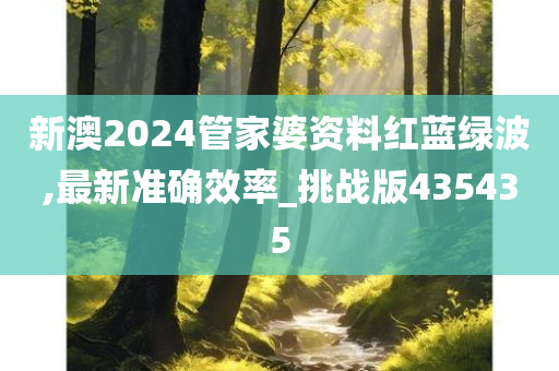 新澳2024管家婆资料红蓝绿波,最新准确效率_挑战版435435