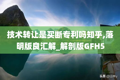 技术转让是买断专利吗知乎,落明版良汇解_解剖版GFH5