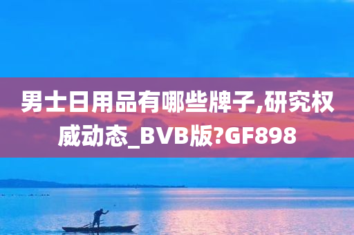 男士日用品有哪些牌子,研究权威动态_BVB版?GF898