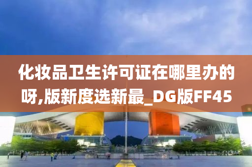 化妆品卫生许可证在哪里办的呀,版新度选新最_DG版FF45