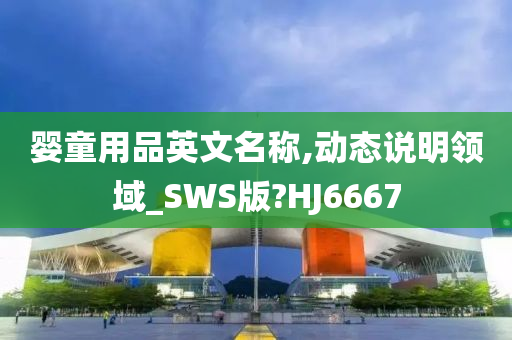 婴童用品英文名称,动态说明领域_SWS版?HJ6667