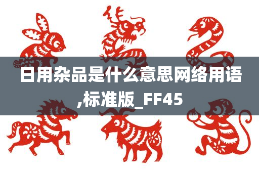 日用杂品是什么意思网络用语,标准版_FF45