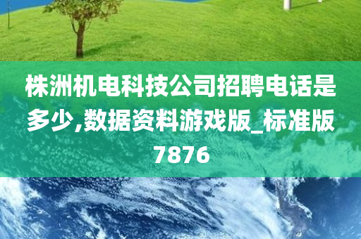 株洲机电科技公司招聘电话是多少,数据资料游戏版_标准版7876