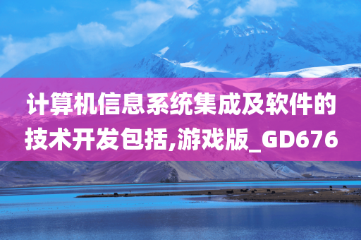 计算机信息系统集成及软件的技术开发包括,游戏版_GD676