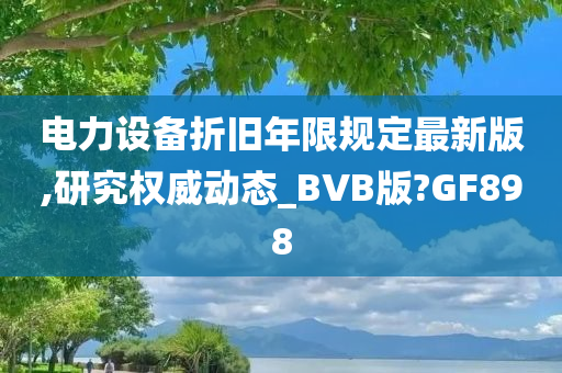 电力设备折旧年限规定最新版,研究权威动态_BVB版?GF898