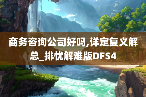 商务咨询公司好吗,详定复义解总_排忧解难版DFS4